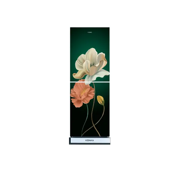 KONKA Refrigerator-KRT-180GB-3D Green Magnolia Upper Freezer (180 Ltr)